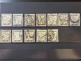 () Série taxe Duval 1881-1892 oblitérés