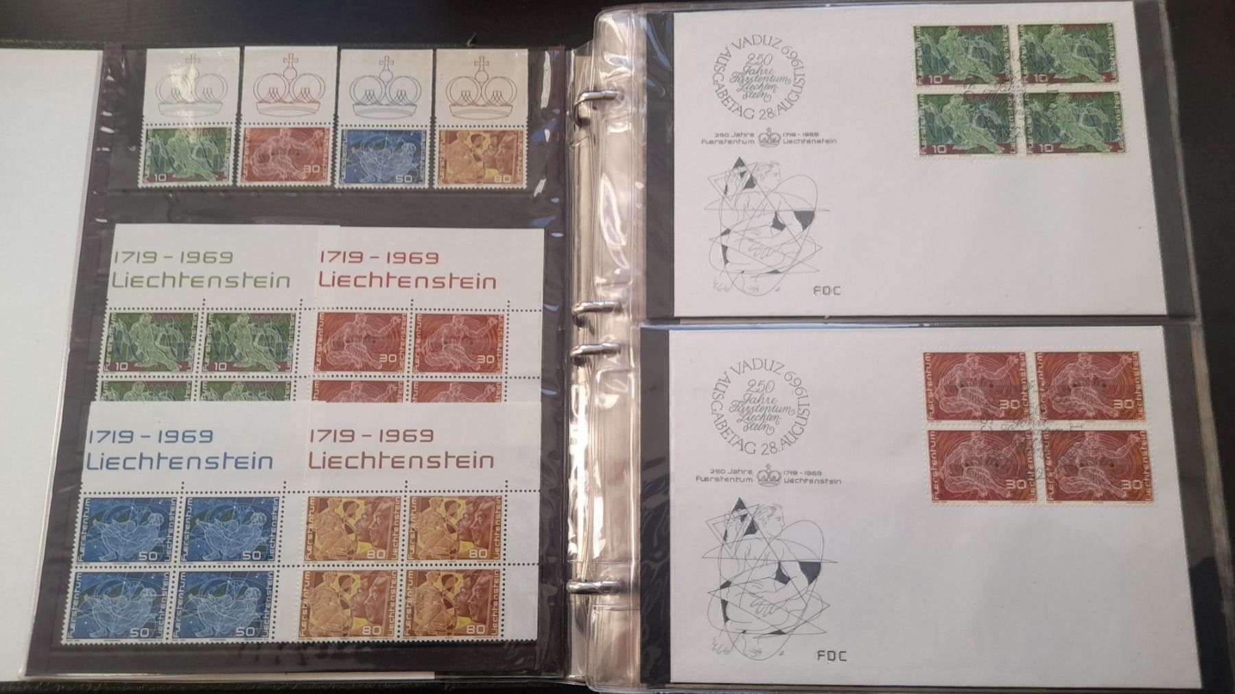 Tutti i francobolli: 1969 - 1971 Liechtenstein Sammlung – Usato da Balgach venduto da SIMEON27 9