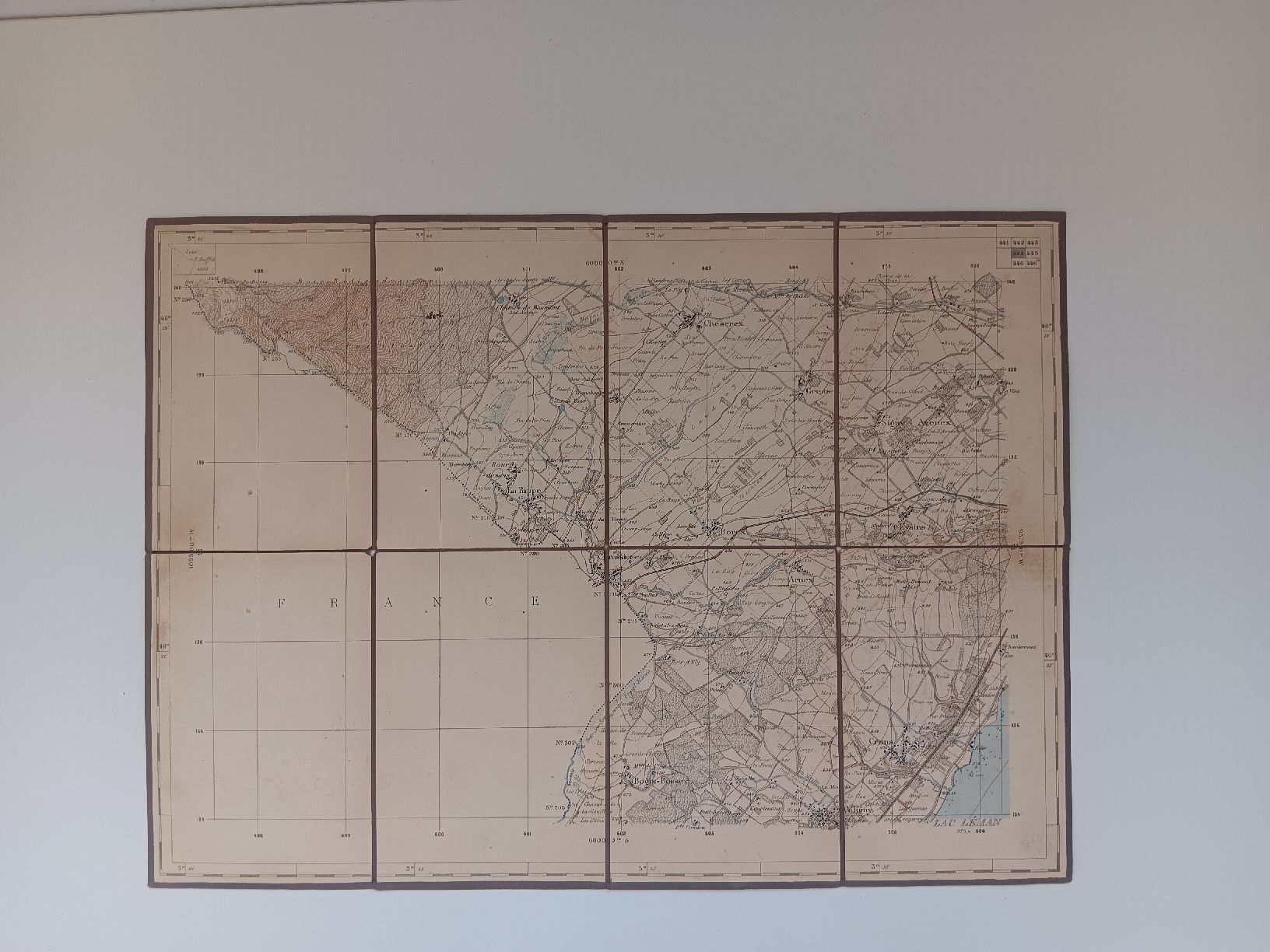 Cartine & Atlanti: Topographic Map Set Federal Bureau 1895 Revised  – Usato da Versoix venduto da lpid69 3