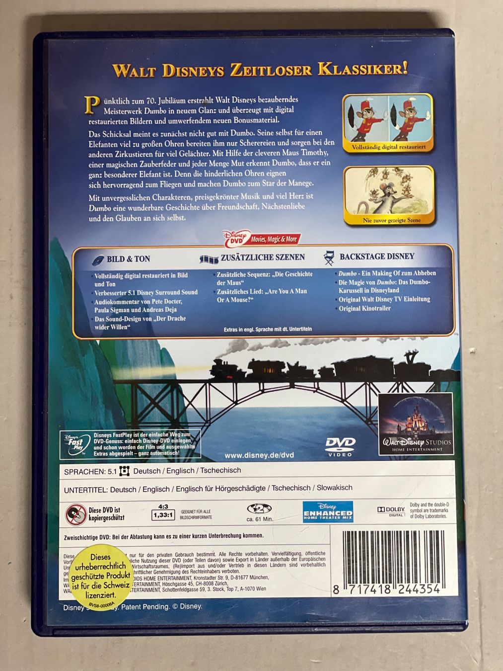 Tous les DVDs: DUMBO - Walt Disney Special EditionR – D'occasion à Muri b. Bern par AdidasCollector 1