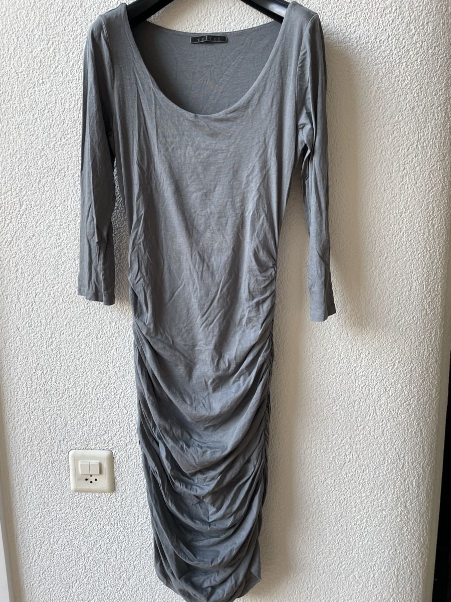Vestiti: Velvet Jersey Kleid, grau, Gr S – Usato da Rüti b. Büren venduto da istrauss