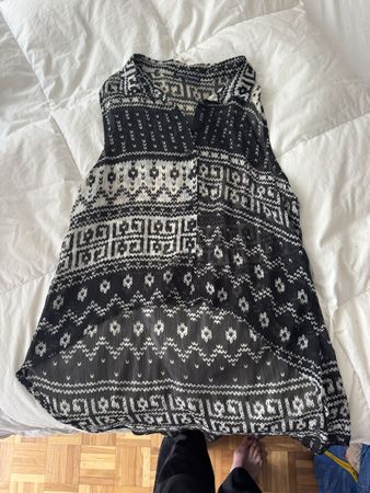 Chemise Brandy Melville noir blanc taille U bon état