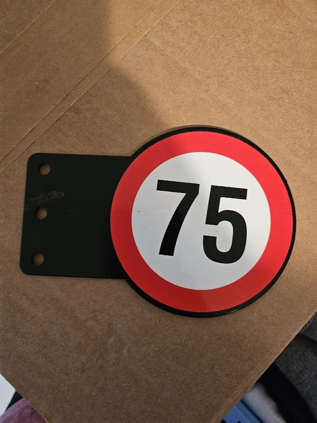 Insegne: Geschwindigkeitsbegrenzungsschild 75km/h – Nuovo (secondo la descrizione) da Zürich venduto da -iwan-