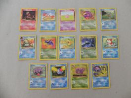 14 Pokémon Sammelkarte Jahr 1999 mit Englischer Schrift HP