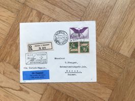1926. Afrikaflug. Flugpostbeleg nach Bern
