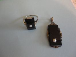Ring und Anhänger - Art Deco