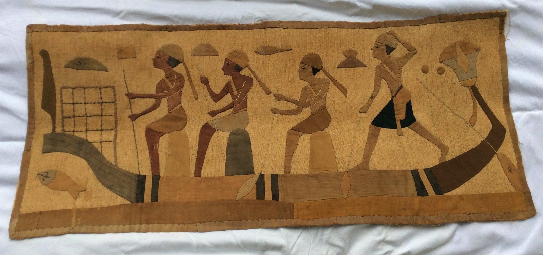 Tableaux: Appliqué de tissus - Egypte – D'occasion à Genève par edelweiss1900 4