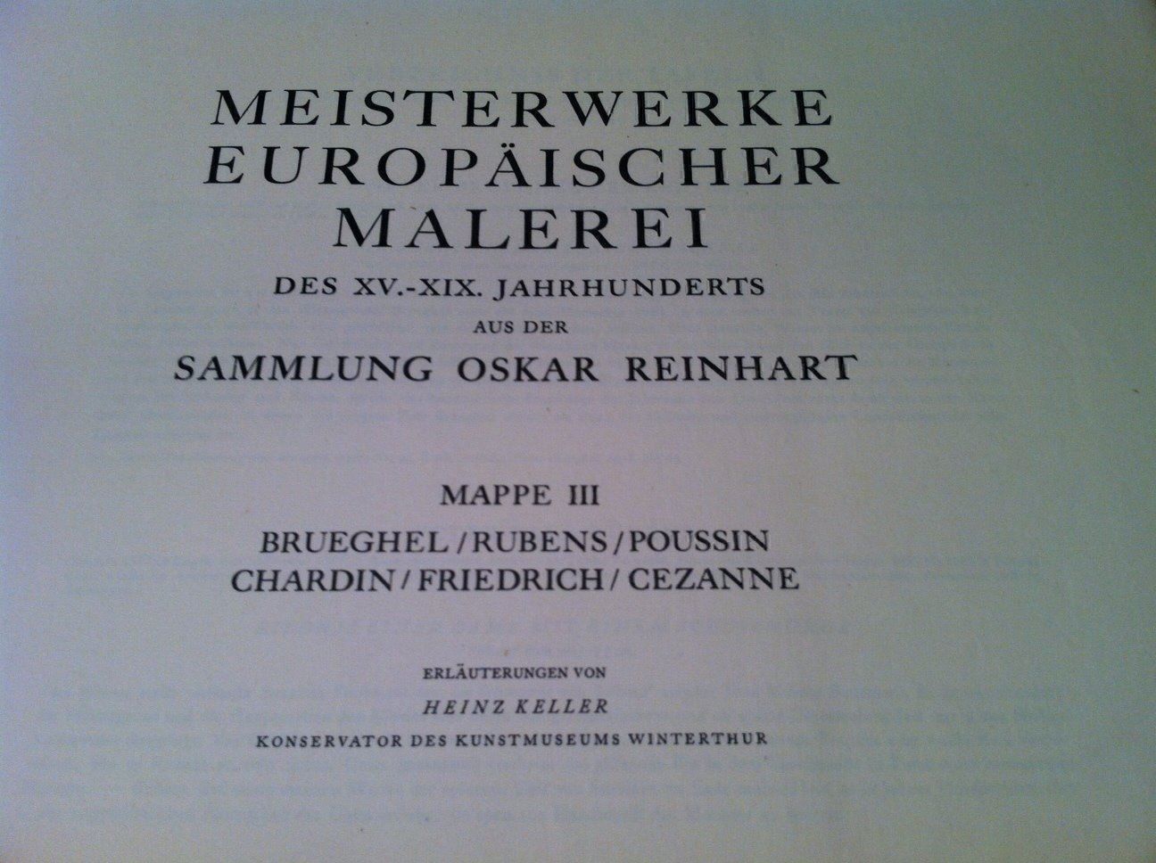 Libri: Meisterwerke der Europäischen Malerei – Usato da Einsiedeln venduto da artgallery59 5