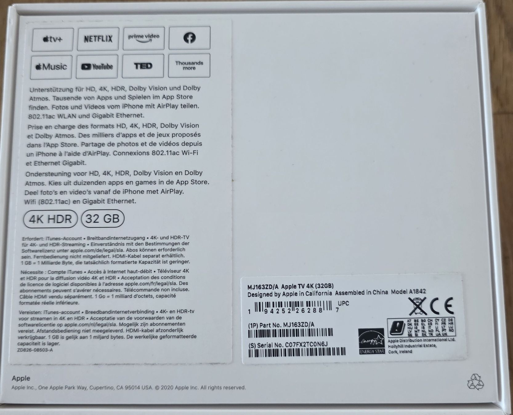 Apple Systèmes audio & multimédias: Apple TV 4K 32GB – D'occasion à Emmenbrücke par GMB2020 1