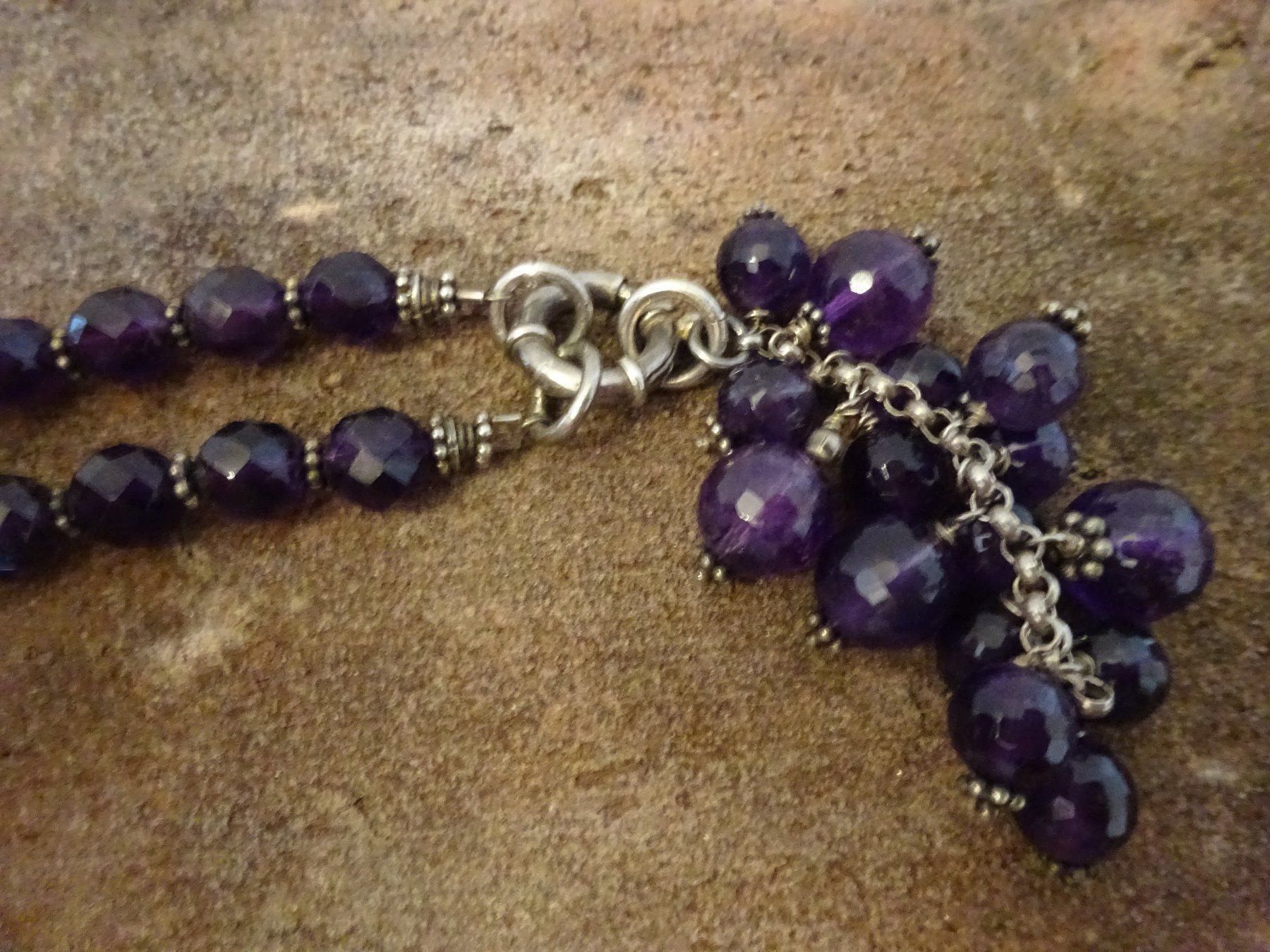 Catenine: Kette Amethyst Traube / 925 Silber – Usato da Esslingen venduto da FetteSchnecke 2