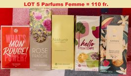 5 parfums Yves Rocher - pour femme