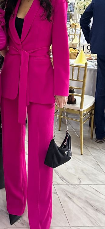 Pinker Hosenanzug für Frauen, rosa ausgestellter Hosenanzug mit tailliertem  Blazer, rosa formale Blazer-Hose für Frauen, formelle Damenbekleidung -   Schweiz