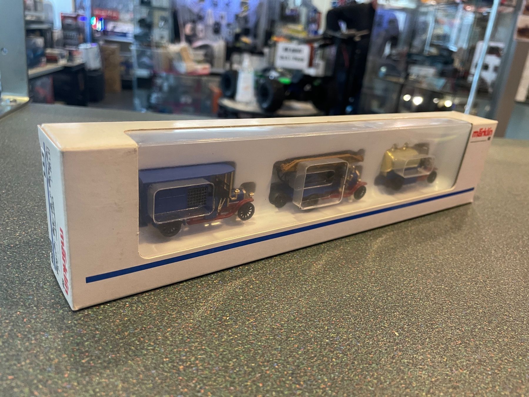 Märklin Modellini di ferrovie: Märklin 1886 Oldtimer Feuerwehrset H0 – Nuovo (secondo la descrizione) da Chiasso venduto da Carrara-Modellismo 2
