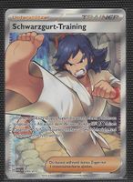 Pokémon Karte DE Erhabene Helden Schwarzgurt-Training 255/21