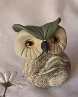 Eule Figur Naturstein Handgemacht und einzigartig