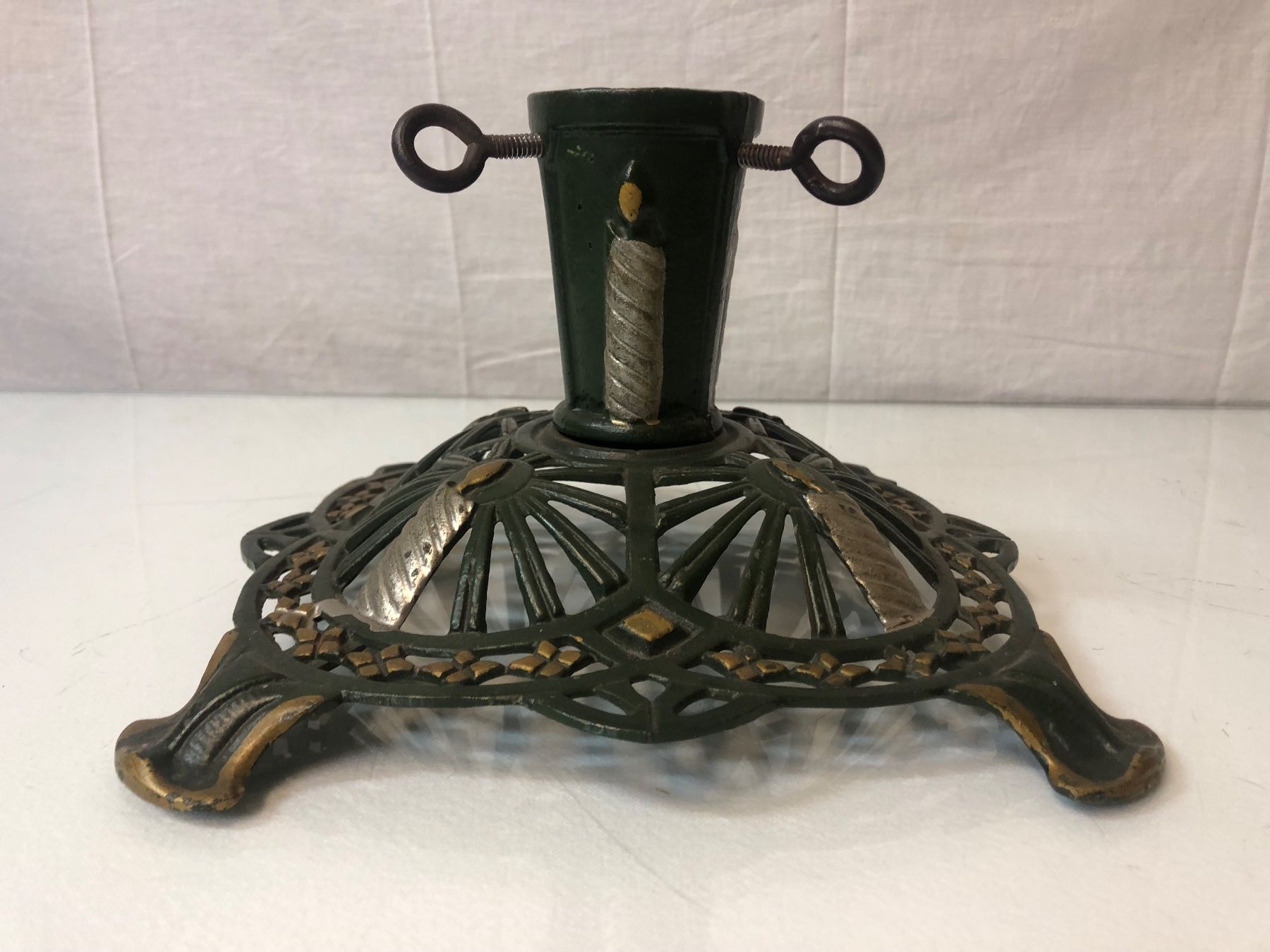 Basi per albero di Natale: Alter Christbaumständer aus Metall 22x22x14cm – Usato da Brunnen venduto da Allerwaren 2
