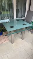 Esstisch mit Glasplatte 120x120 cm
