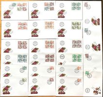 1978-82 - Volksbräuche FDC Satz + 4er + Einzel ( 22 Stk. )
