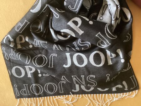 *JOOP* FOULARD/TUCH/SCHAL schwarz/hellgrau JOOP JEANS / NEU