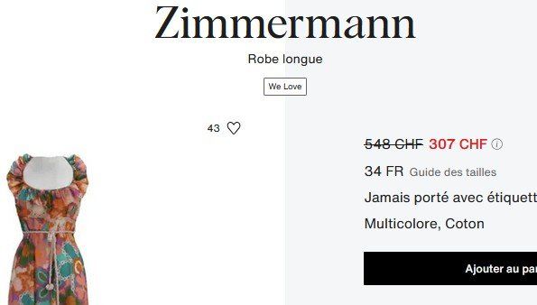Zimmermann Vestiti: Zimmermann Kleid / robe XS – Usato da Collonges venduto da arashee 7