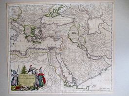 Grosstürkisches Reich originale antike Karte von 1680