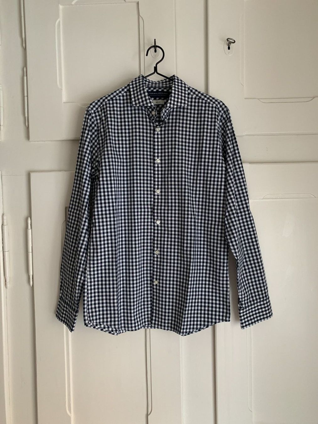 Camicie: JACK & JONES - Hemd schwarz-weiss kariert M – Usato da Zürich venduto da Diazaio