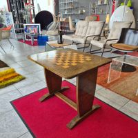 Schachtisch Beistelltisch Tisch mit Intarsien Schachspiel