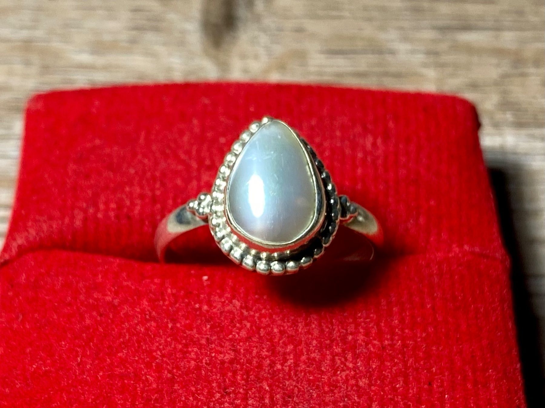 Anelli: orientalischer Silberring mit Süsswasserperle - Tropfenform – Nuovo e nell'imballaggio originale da Laax venduto da Kiki_Kingdom3 1