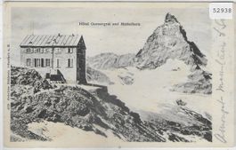 Hotel Gornergrat und Matterhorn 1902