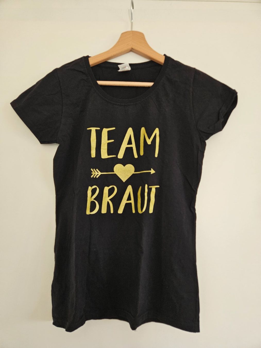 T-shirt: 'Team Braut' -T-Shirt schwarz Gr.S – Usato da Schaffhausen venduto da sabrina915