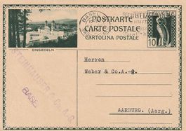 1930 Bildpostkarte Einsiedeln, gelaufen Basel-Aarburg