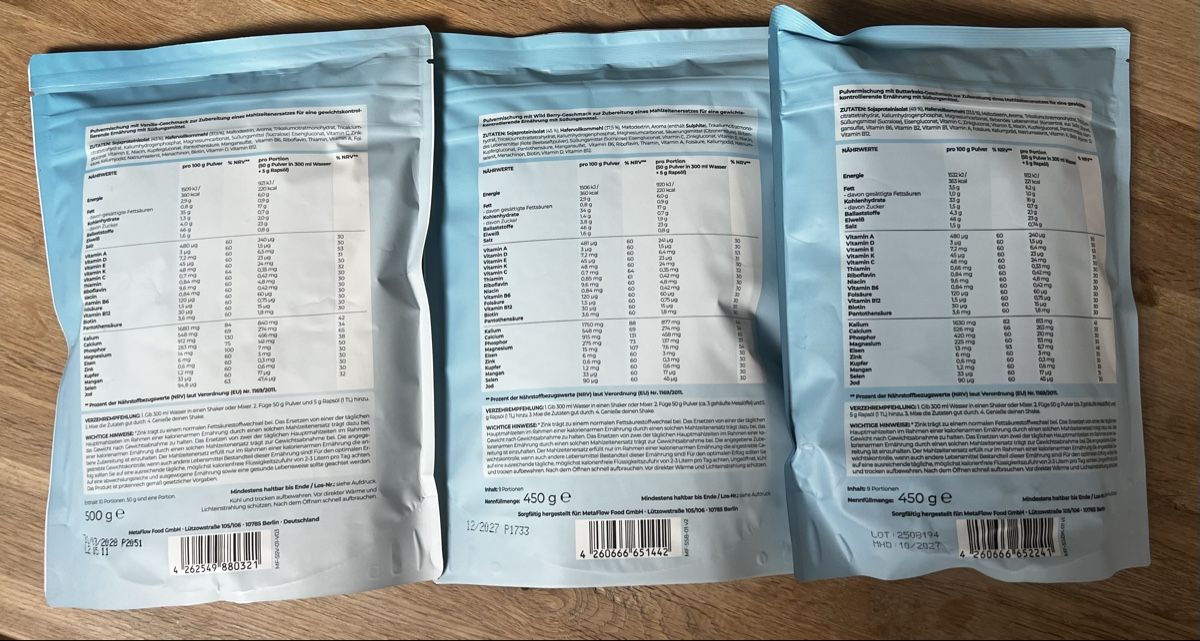 Cibi & Specialità: Metaflow Stoffwechselshake – Nuovo e nell'imballaggio originale da Fraubrunnen venduto da palimpalam 1