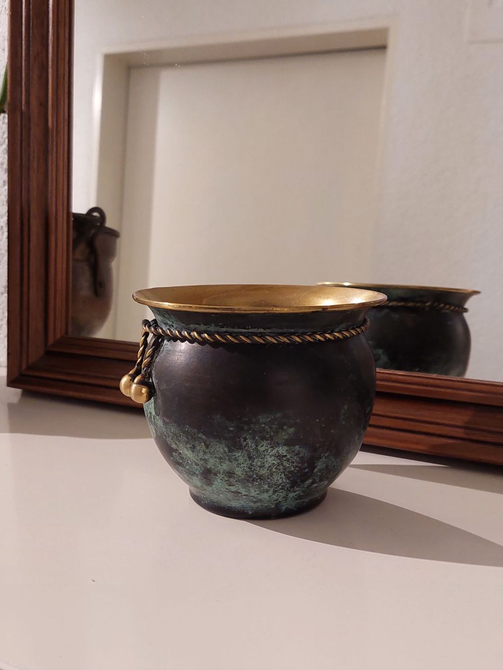 Vase & Récipients: Antikes Messingkonvolut – D'occasion à Titterten par fra_v27g 6