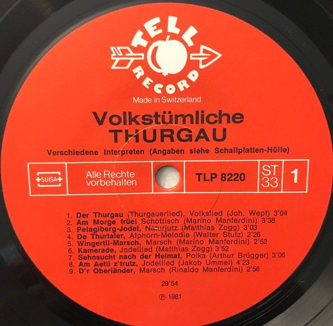 Dischi in vinile: Volkstümlicher Thurgau (LP) – Usato da Grüningen venduto da azulmarron 4