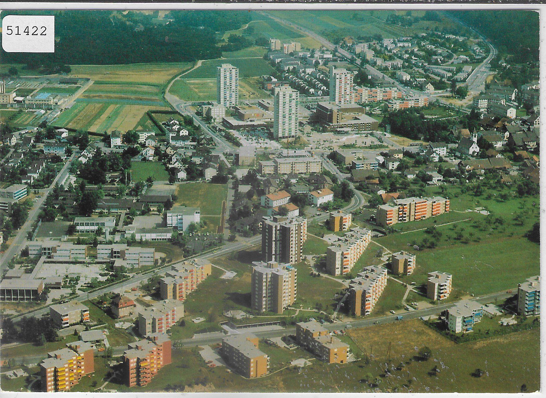 Cartoline postali: Flugaufnahme Regensdorf – Usato da Ettingen venduto da Kartenplanet