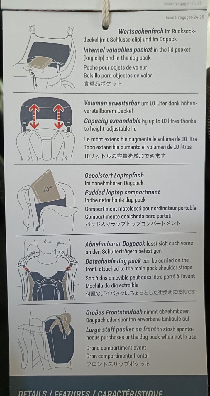 Deuter Zaini: Deuter Rucksack Voyager 65L + 10L – Nuovo (secondo la descrizione) da Ersigen venduto da janinabuetikofer 4