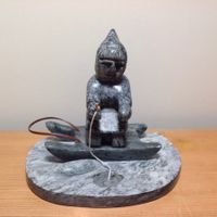Eskimo Art  signiert - art inuit -  M. Parkinson pecheur