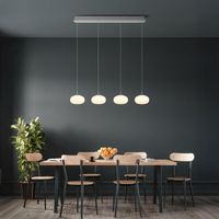 LED Pendelleuchte, Glas, 110 cm x 20 cm