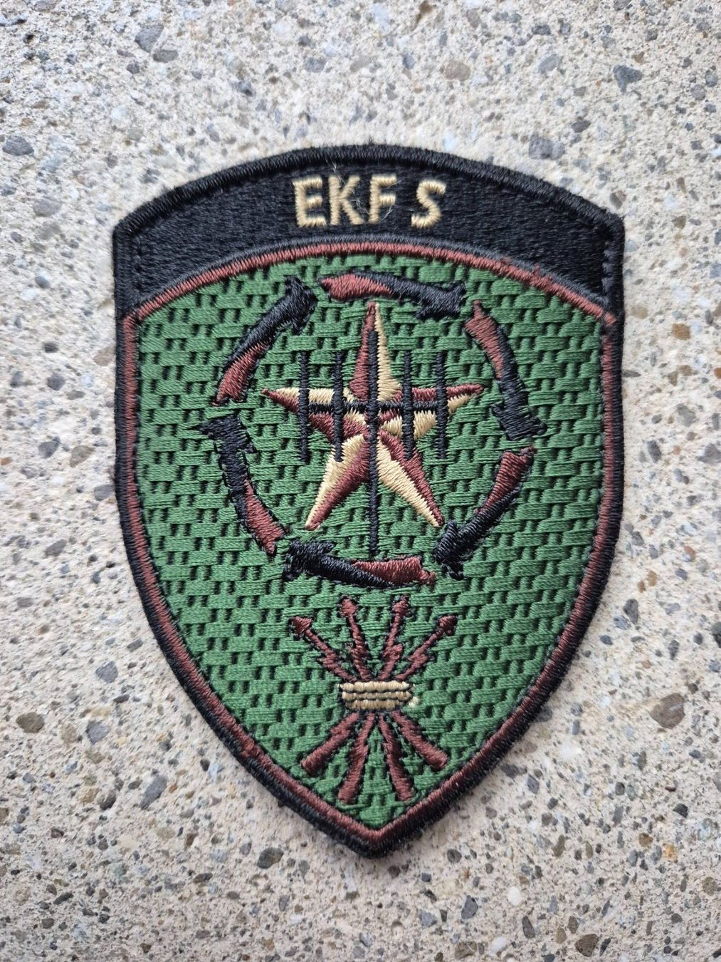 Schweizer Armee Placchette & Badge: *** Badge EKF S mit klett *** – Nuovo (secondo la descrizione) da Riedholz venduto da fr_sIruP