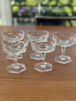 5er Set Champagnergläser Kristall geschliffen guter Zustand
