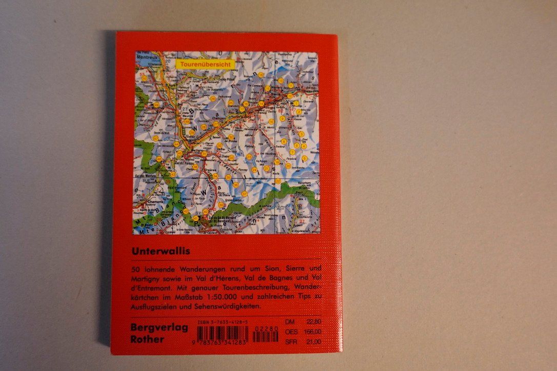 Livres: Wanderführer Unterwallis – D'occasion à Chur par JennyAlexander 1