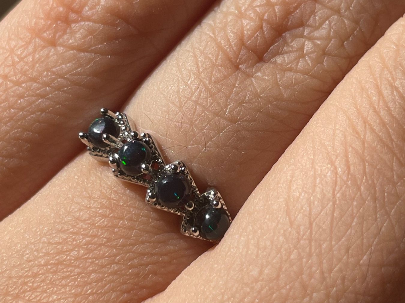 Bagues: Echter Australischer Opal – Edelsteinring – Neuf avec emballage d'origine à Schiers par sisikristall 1