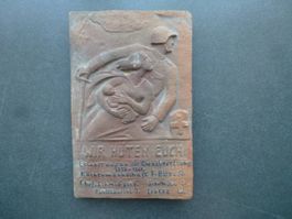 Bildhauer Paul Kramer / Relief Grenzbesetzung CH Krieg
