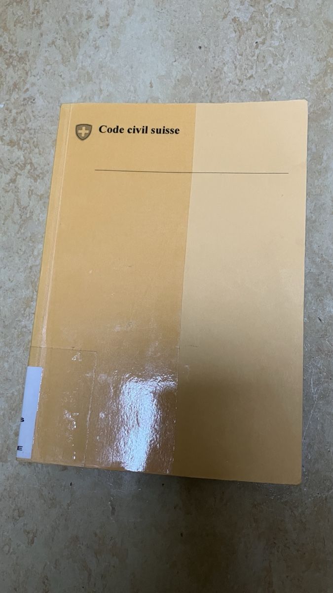 Libri: Code Civil Suisse – Usato da Neuenegg venduto da superbear123