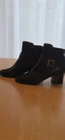 Damen Stiefeletten schwarz mit Schnalle Grösse 39
