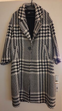 Manteau Zara motif pied de poule S - M
