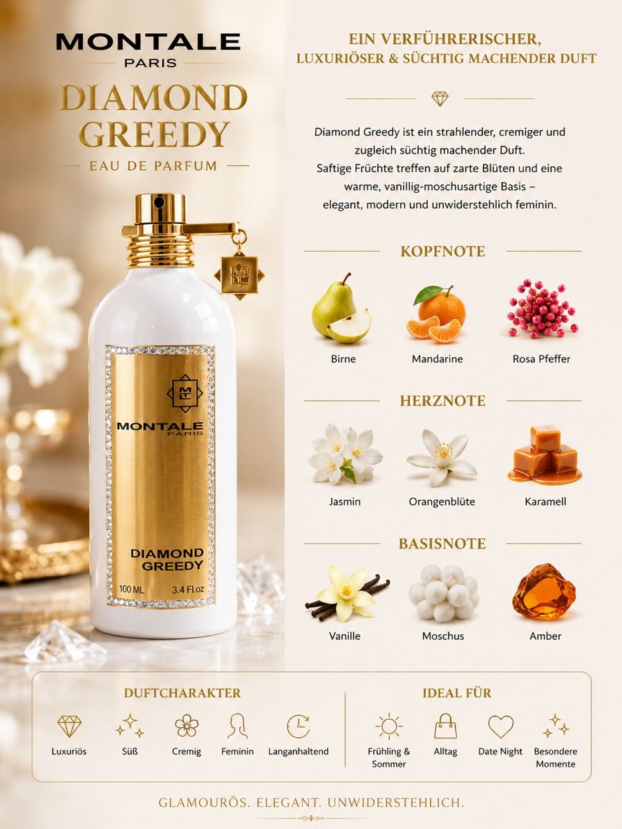 Montale Parfums & Eau de Toilette: Montale Diamond Greedy EDP 100 ml – Neuf (Voir description) à Würenlos par cessna95