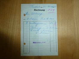 Bettlach, Rest. St. Urs Rechnung 1951