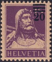 1921, 150A.1A.11 (versch. Aufdruck) postfrisch, Kat: 175.-