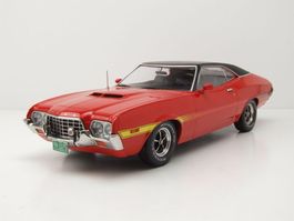 Ford Gran Torino Sport 1972 rot / matt-schwarz / Decor  1:18